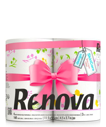 Papier hygiénique 3 plis skincare RENOVA, 24 + 24 - Super U, Hyper