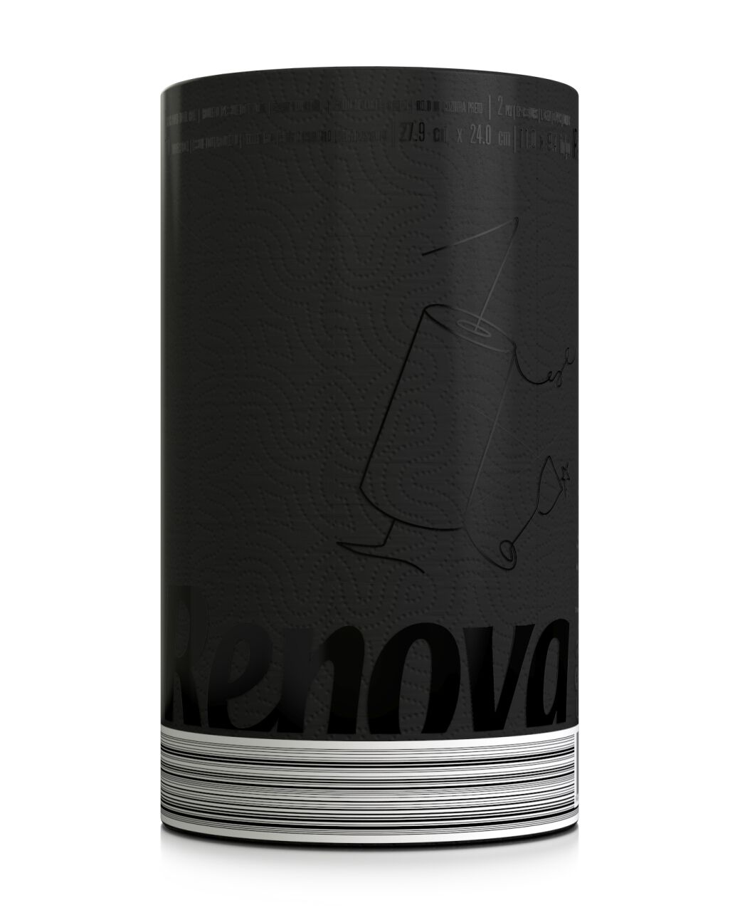 Black sales paper towels