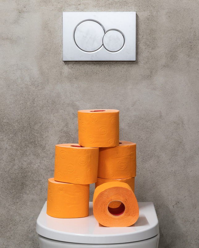 LOTUS Papier toilette orange confort pure natural 6 rouleaux pas cher 
