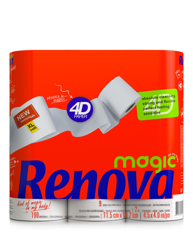 RENOVA | Papier toilette Renova Magic, plus de douceur… pour une sensation  Magic ! | Papier toilette