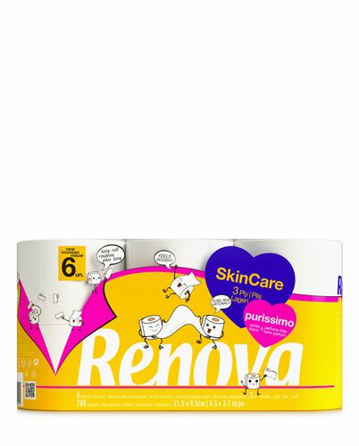 Achat en ligne Papier Toilette Renova Skin Care 6 unités