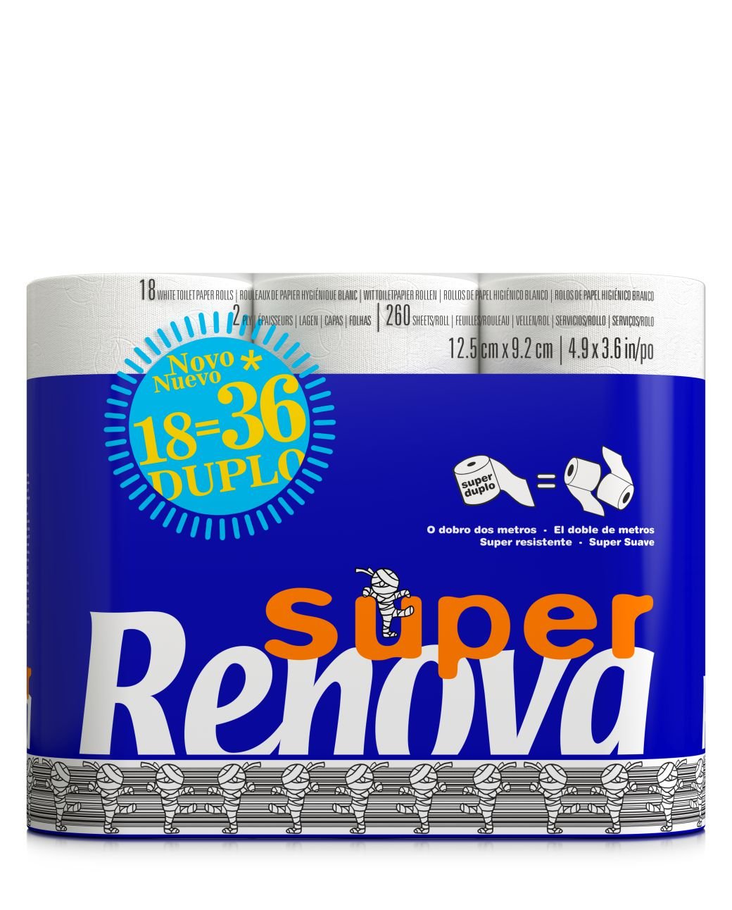  Renova Super Toilet Paper - 96 Rolls : Health & Household